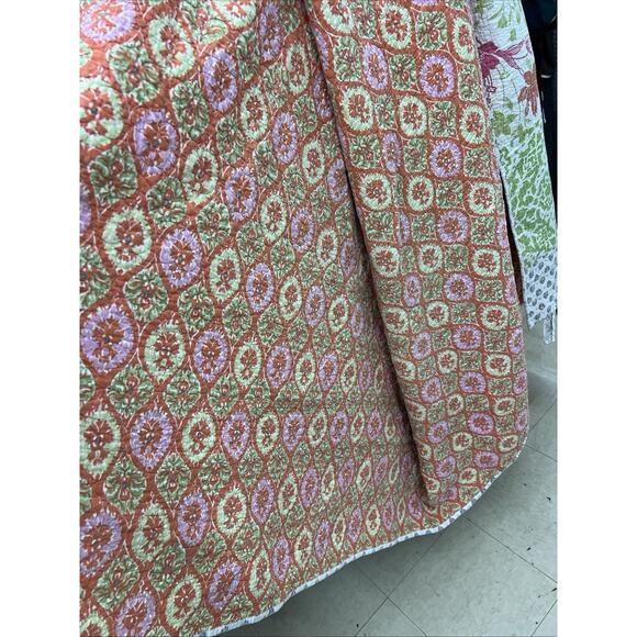 JC Penney Home Collection Quilt King Bedding Reversible Cotton Floral Farmhouse - Picture 15 of 15